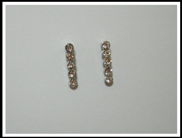 E53 Bling Bling Dots Earrings With Rhinestone