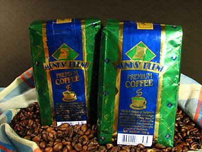 MONK'S BLEND Philippine Arabica Fine Ground Coffee 2 x 200g/14ounces