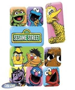 SESAME STREET MASTERPIECE SET OF 9 ASSORTED MAGNETS