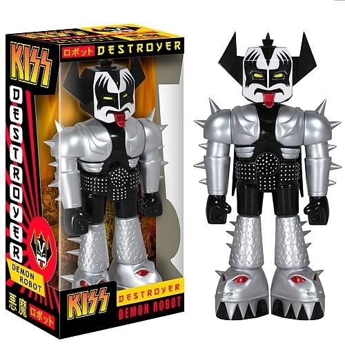 KISS DEMON ROBOT 11 inch TALL VINYL INVADER FIGURE