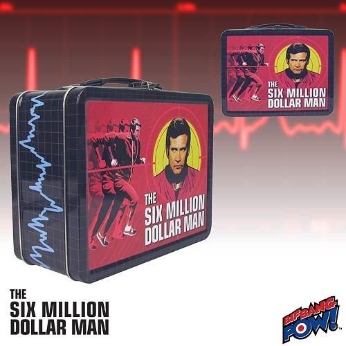 SIX MILLION DOLLAR MAN RUNNING LARGE TIN TOTE