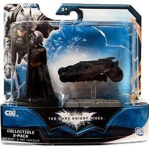 BATMAN - DARK KNIGHT RISES 2 PACK BATMAN AND BLACK TUMBLER mini ACTION FIGURES