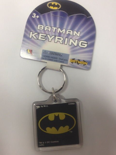 BATMAN LUCITE 2 SIDED KEYCHAIN