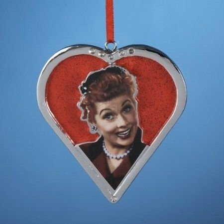 I LOVE LUCY - LUCY CHROMED HEART STYLE ORNAMENT