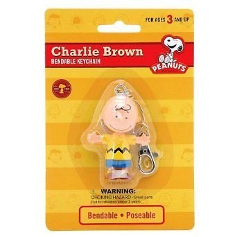 Peanuts Charlie Brown 2.5 inch Bendable Keychain by NJ Croce