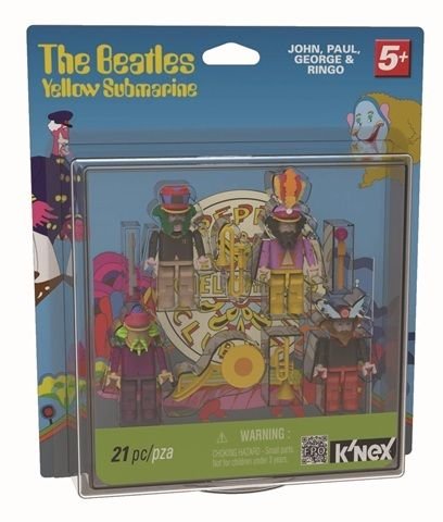 BEATLES YELLOW SUBMARINE SGT PEPPERS BUILDABLE FIGURE SET BY K'NEX
