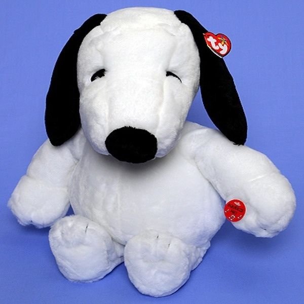 Ty Beanie Buddy Snoopy Vintage Style 18 inch Plush
