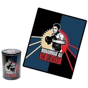 MUHAMMAD ALI The Greatest Fleece Throw with Tin by Vandor