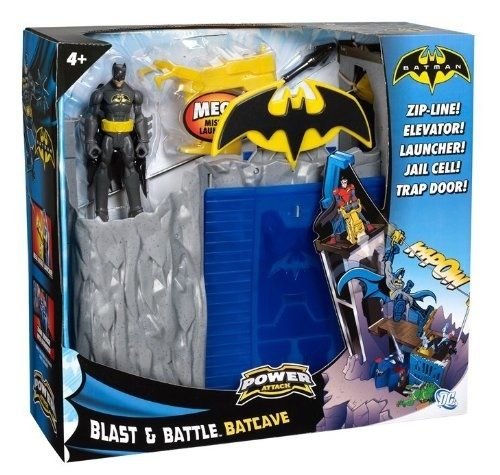 BATMAN POWER ATTACK BLAST AND BATTLE BATCAVE PLAYSET