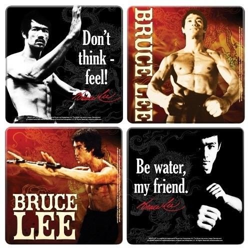 Bruce Lee Wood Coaster Set by Vandor