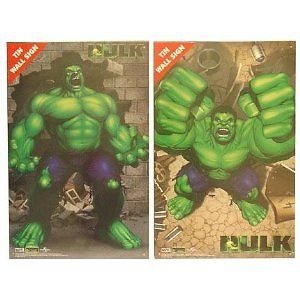 Incredible Hulk Tin Wall Sign 2 piece Set by Tin Box Co.