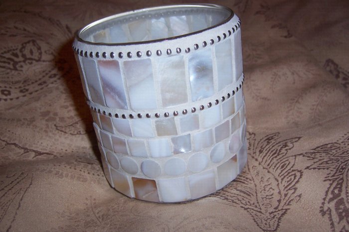 Mother of Pearl Candle Holder