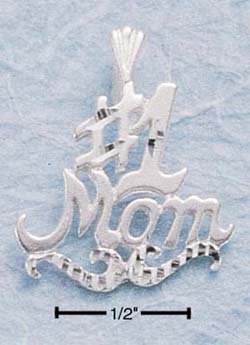 Sterling Silver Mom Charm