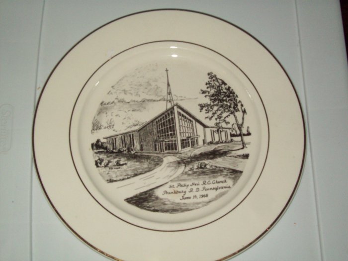 First Church of Greenville Pennsburg St Philip Neri Limited Edition Plate