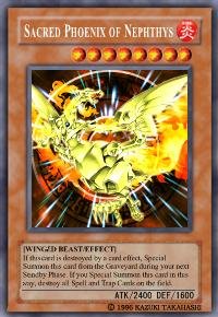 Sacred Phoenix of Nephthys (For use in Yugioh Online 2 ONLY)