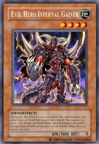 Evil Hero Infernal Gainer (For use in Yugioh Online 2 ONLY)