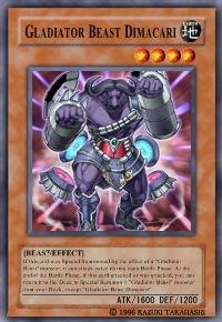 Gladiator Beast Dimacari (For use in Yugioh Online 2 ONLY)