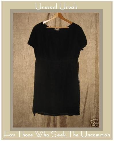 PUTUMAYO Fluttery Light Black Shapely Dress Medium M