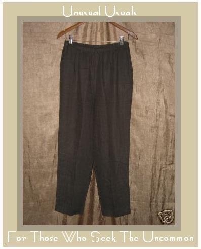 ALYWEAR Dark Gray LINEN PANTS Long ALY WEAR Medium M