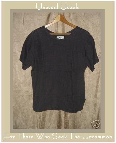 FLAX Jeanne Engelhart Linen Pullover Shirt Tunic Top Petite P