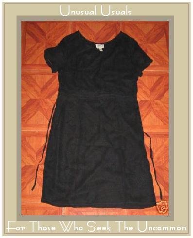 Fabulous Lined Black PUTUMAYO Baby Doll Dress SMALL S