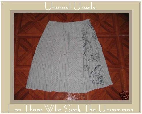 J. JILL LIGHT & AIRY BLUE KNEE SKIRT SIZE 8 PETITE S M
