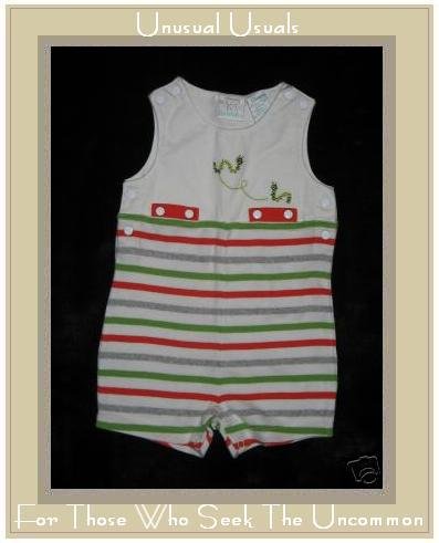 KOALA BABY Soft Striped Cotton Caterpillar Romper 3-6 M