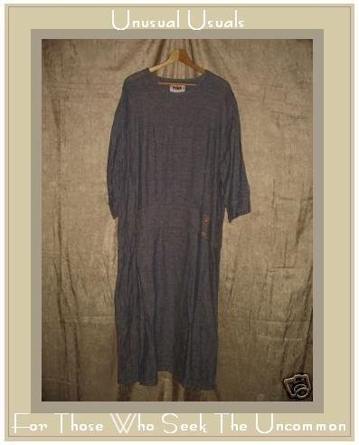 FLAX Purple Twenties Theme Dress Jeanne Engelhart LARGE L
