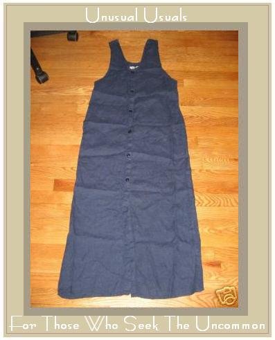 FLAX BlueButton Dress by Jeanne Engelhart PETITE P
