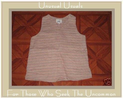 FLAX Retro Stripe Tank Shirt Top by ENGELHART SMALL S