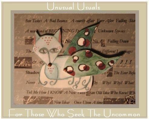 Fairy Puppy FOLK ART TOY Doll Paper DOG PUPPET aceo atc