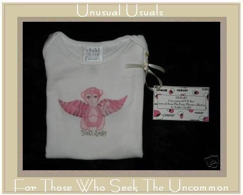 NWT 3-6 MONTH PUNKY MONKEY INFANT CREEPER ONESIE OUTFIT