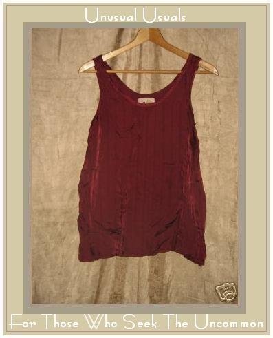 FLAX by Jeanne Engelhart Slinky Berry Rayon Shirt Top MEDIUM M