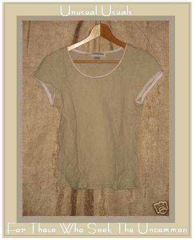 SOLITAIRE Linen Bias Cut Pullover Shirt Top X-Small XS