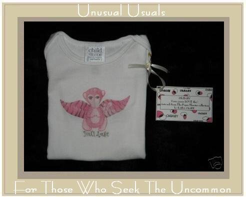 CUTEST PUNKY MONKEY BABY CREEPER ONESIE NWT 9-12 MONTH