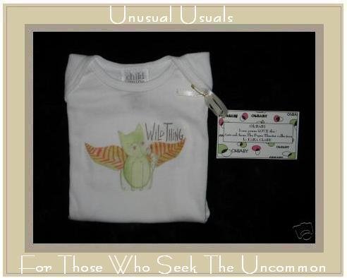 NWT 6-9 MONTH WILD THING CAT BABY CREEPER ONESIE OUTFIT