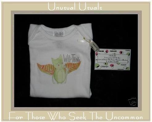 NWT 9-12 MONTH WILD THING CAT CREEPER ONESIE OUTFIT 12M