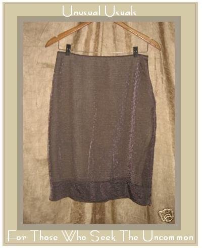 hype atelier Embroidered Lavender Knee Skirt Large L