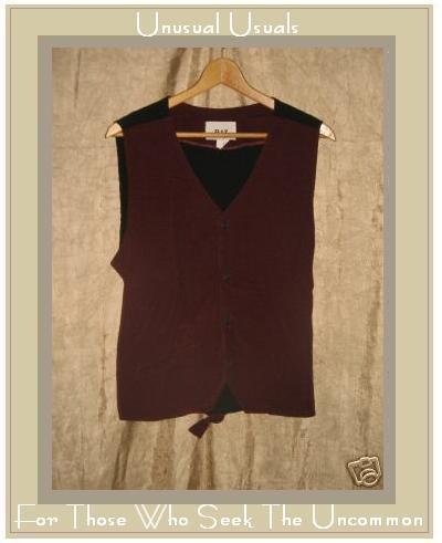 FLAX by Jeanne Engelhart Berry Cotton Corduroy Vest MEDIUM M