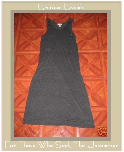 J. JILL LONG & LOVELY SOFT GRAY RAYON KNIT DRESS SMALL S