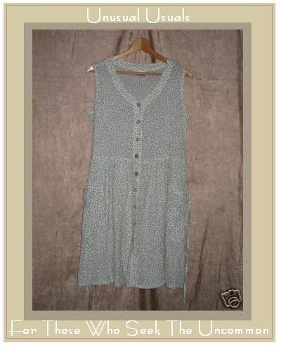 Sweet Green Dots Dress Authentic A.K.A. Los Angeles SMALL S