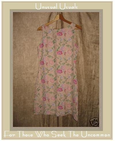 April Cornell Soft Pink Silk Floral Dress Size 2 Small S