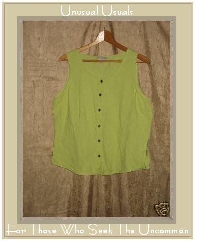 Royal Robbin Sleeveless Button Shirt Top X-Large XL