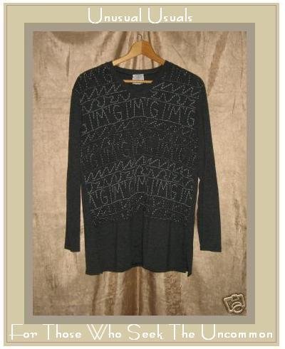 FABULOUS KNIT HAREM TUNIC TOP SHIRT MARIO & GENA PARIS MEDIUM M