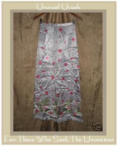 APRIL CORNELL CUTE LONG FLORAL RAYON SKIRT SIZE SMALL S