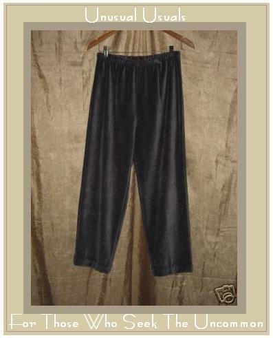 SIGRID OLSEN SPORT PURPLE COTTON VELOUR PANTS SMALL S