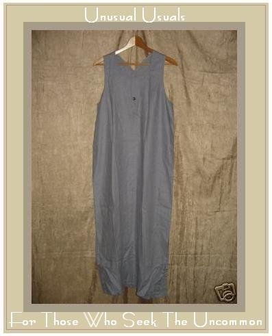 J. Jill Long Lavender LINEN Jumper Jump Dress Medium M