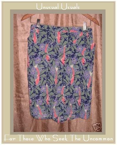 FLAX by JEANNE ENGELHART Funky RAYON Shorts SMALL S