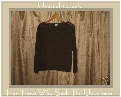 J. JILL Brown Silk Pullover Sweater Shirt Top Medium MP