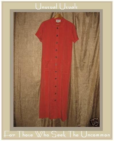 DRESSES by DAVID DART Long Pink Button Dress Small S